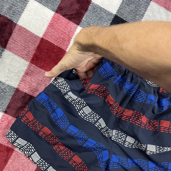 Columbia PFG Shorts Men S Super Backcast Swim Trunk Mesh Line Fish US Flag Print - Picture 6 of 12